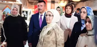 Emine Erdoğan, tarihi Ankara Kalesi'nde açılan 'Ekolojik Sanat' sergisini ziyaret etti