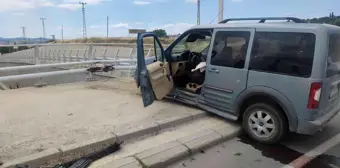 Tekirdağ'da kazada faciayı korkuluk demirleri engelledi: 1 yaralı