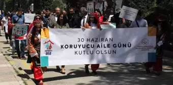 Yozgat'ta koruyucu aile farkındalık yürüyüşü gerçekleştirildi