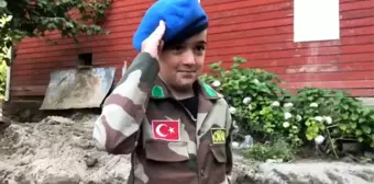 Son dakika haber: Selden etkilenen çocuk, kendisine yardım eden komandoları görünce jandarma olmaya karar verdi