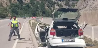 Tokat'ta devrilen otomobildeki 6 kişi yaralandı