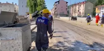 KASTAMONU - Türkiye'nin dört bir yanından gelen AFAD gönüllüleri Bozkurt'u yeniden temizledi