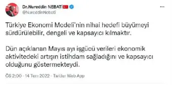 Bakan Nebati, sanayi üretimi ve perakende satış endekslerini değerlendirdi Açıklaması