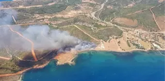  İzmir Seferihisar'da orman yangını (2)