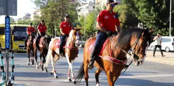 Son dakika haberi: Atlı polisler Gaziantep'te devriye attı