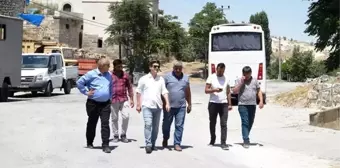 Kaymakam Maraşlı, 'En iyi Turizm köyü' Mustafapaşa köy meydanında incelemelerde bulundu