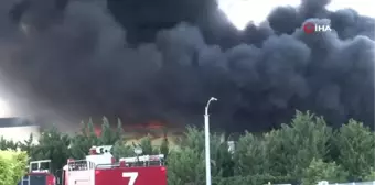 Konya genel haberleri... Konya'da boya fabrikasında büyük yangın