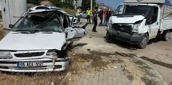 Samsun haberi: Samsun'da kamyonet ile otomobilin çarpıştığı kazada 6 kişi yaralandı