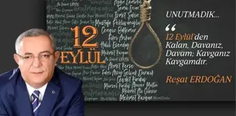 Reşat Erdoğan'dan 12 Eylül tepkisi