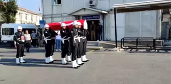 Silahın kazayla patlaması sonucu vefat eden polis için cenaze töreni