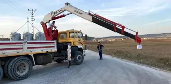 Vinç operatörü bahşiş almak için düğün konvoyunun önünü kesti