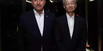 Bakan Çavuşoğlu Türkiye-Japonya İş Konseyi Eşbaşkanı Mitsuoka ile bir araya geldi