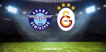 Adana Demirspor - Galatasaray maçı kaç kaç, maç bitti mi? 1 Ekim Cumartesi Süper Lig Adana Demirspor - Galatasaray maçının gollerini kim attı?