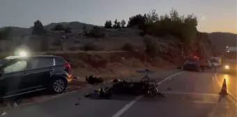 Otomobille çarpışan motosikletin sürücüsü yaşamını yitirdi