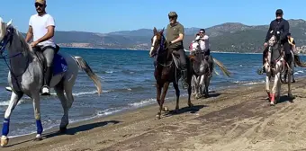 Manisa spor haberleri | Salihli Atlı Spor Kulübü'nden deniz kenarında safari