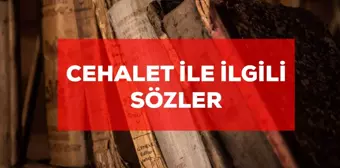 Cehalet ile ilgili sözler: Anlamlı cehalet ile ilgili kısa sözler! Cehalet sözleri!