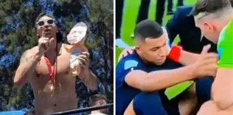 Mbappe'nin yüzüne gülüp sırtından vurdu! Arjantinli yıldıza küfürlü cevap geldi