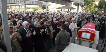 Kaza şehidi uzman çavuş Muammer Ay, Hatay'da son yolcuğuna uğurlandı