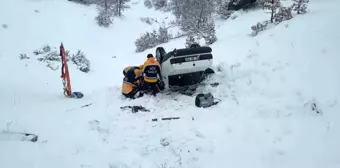 Tunceli'de otomobil şarampole yuvarlandı: 1 yaralı