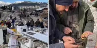 Güvenlik korucusu enkazda bulduğu altın takıları sahibinin yakınına teslim etti