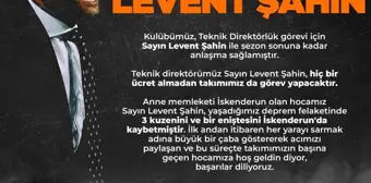 İskenderunspor'un yeni teknik direktörü Levent Şahin oldu