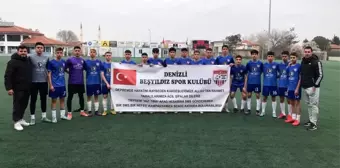 Genç futbolculardan deprem hassasiyeti