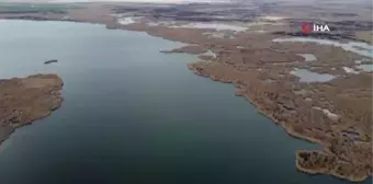 Ebe Gölü'nde kış mevsiminde beklenen yağış alınamadı