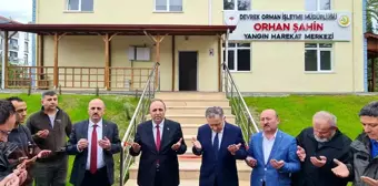 Orhan Şahin ilk müdahale ekip binası dualarla hizmete girdi