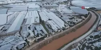 Hortumun yıkıp geçtiği sera sahipleri yaşadıklarını anlattı