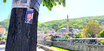 Kosova'da Erdoğan'a destek afişleri asıldı