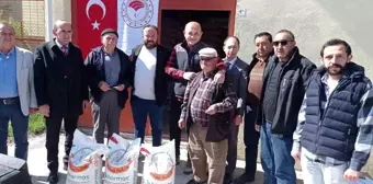 Çavdarhisar'da 356 çiftçiye 24 ton nohut tohumu desteği