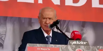 Bahçeli: 'Bir terörist alçakça ve cüretkar şekilde milletimizi tehdit ederek, '14 Mayıs'ta Kılıçdaroğlu kazanamazsa iç savaş çıkar' diyebilmiştir'