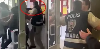 Ankara'da seçim güvenliği için bulunan polise yumruklu saldırı