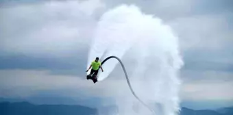 Kocaeli'de Türkiye Su Jeti ve Flyboard Şampiyonası düzenlendi