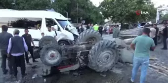 Gaziantep'te Yolcu Servisi ile Traktör Çarpışması: 1 Ölü, 1 Yaralı