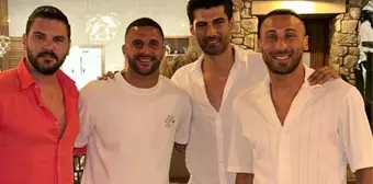 Herkes Tolgahan Sayışman, Kyle Walker, İsmail Filiz ve Cenk Tosun'un birlikte çektirdiği fotoğrafı konuşuyor