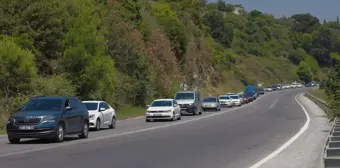 Kurban Bayramı tatilinde Antalya-Konya kara yolunda trafik yoğunluğu