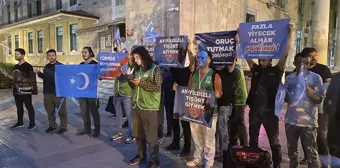 Eskişehir'de Çin'in Sincan Uygur politikaları protesto edildi