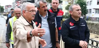 AFAD Başkanı Sezer, Ordu'da sağanak sonrası incelemelerde bulundu Açıklaması