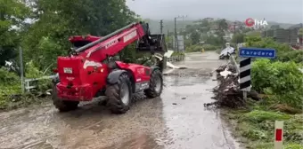 Bartın'da dere yatakları taştı ev ve iş yerleri su altında kaldı