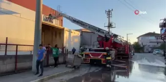 Fabrika jeneratöründe yangın çıktı