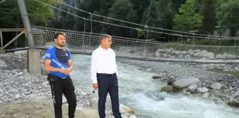 Karabük Valisi Fuat Gürel, Yenice'de sel zararlarını inceledi