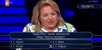 ('Aşağı Mısır' olarak adlandırılan bölge, Mısır'ın neresi..) Kim Milyoner Olmak İster 27 Temmuz Sorusu Cevabı Nedir? 100 Bin TL'lik soru ve cevabı ne?