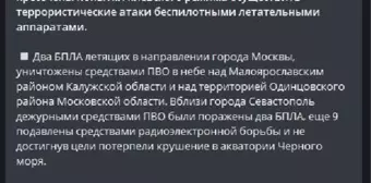 Rusya, Ukrayna İHA'larını imha etti