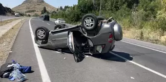 Yozgat'ta devrilen otomobildeki 4 kişi yaralandı