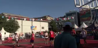 3x3 sokak basketbol turnuvasına yoğun ilgi