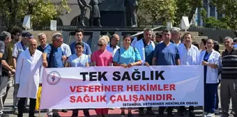 Veteriner Hekimler İstanbul'da İş Bıraktı, Sağlıkta Şiddet Yasası İstedi