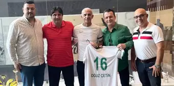 Bursaspor Kulübü, Türkiye Futbol Federasyonu Futbol Gelişim Direktörü Oğuz Çetin'e ziyarette bulundu