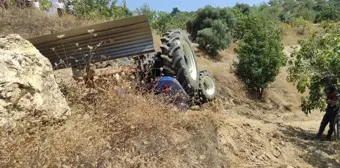 Aydın'da traktör devrildi, sürücü hayatını kaybetti