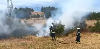 Kastamonu'da Boş Arazi Yangını İtfaiye Tarafından Söndürüldü